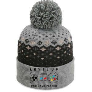 Level Up Pro Game Player The Baniff Cuffed Pom Beanie