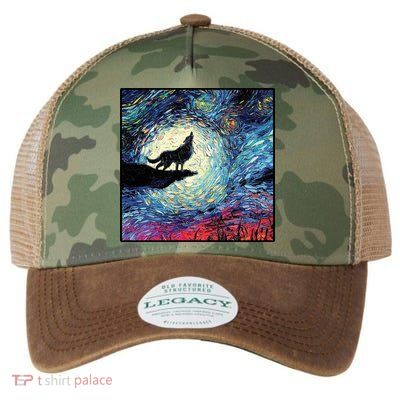 Lupine Night Howl Wolf Moon Legacy Tie Dye Trucker Hat