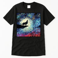 Lupine Night Howl Wolf Moon Tall T-Shirt