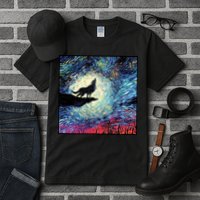 Lupine Night Howl Wolf Moon Tall T-Shirt