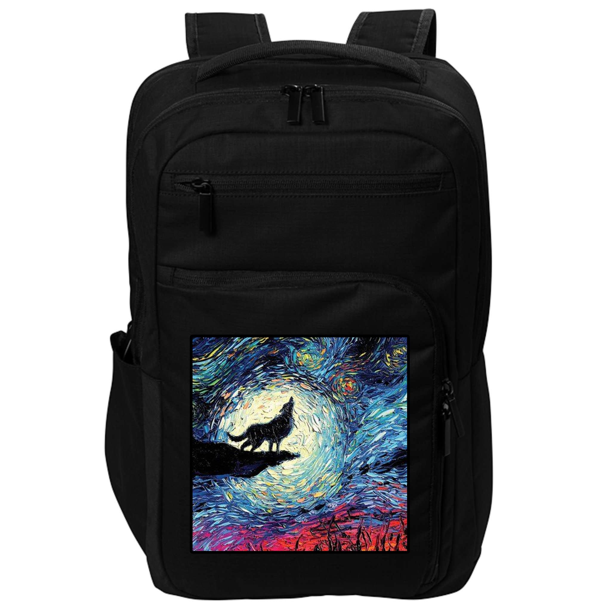 Lupine Night Howl Wolf Moon Impact Tech Backpack
