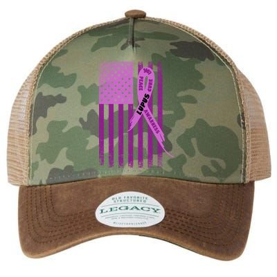 Lupus Awareness Flag Legacy Tie Dye Trucker Hat