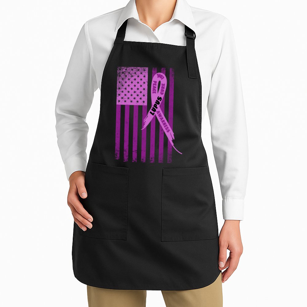 Lupus Awareness Flag Apron