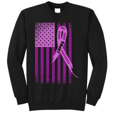 Lupus Awareness Flag Sweatshirt