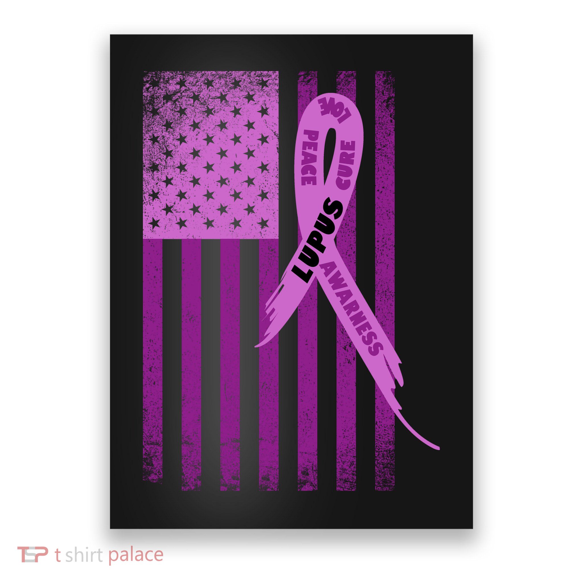 Lupus Awareness Flag Poster