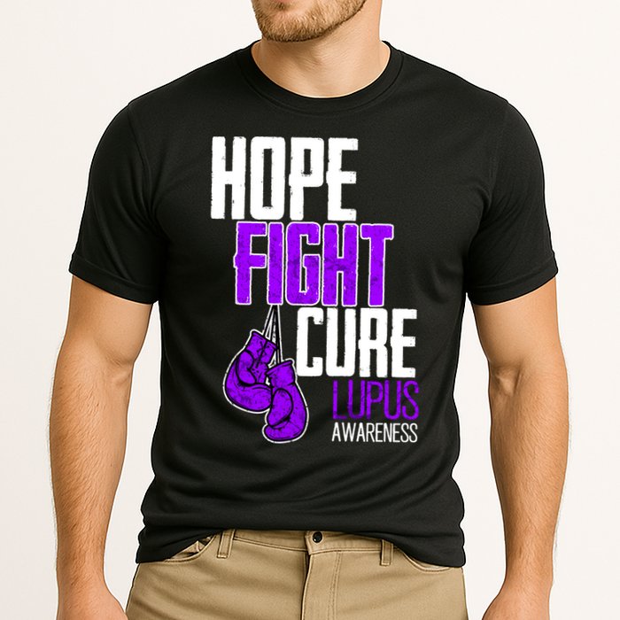 Lupus Awareness Hope Fight Cure Cooling Performance Crew T-Shirt
