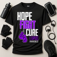 Lupus Awareness Hope Fight Cure Cooling Performance Crew T-Shirt
