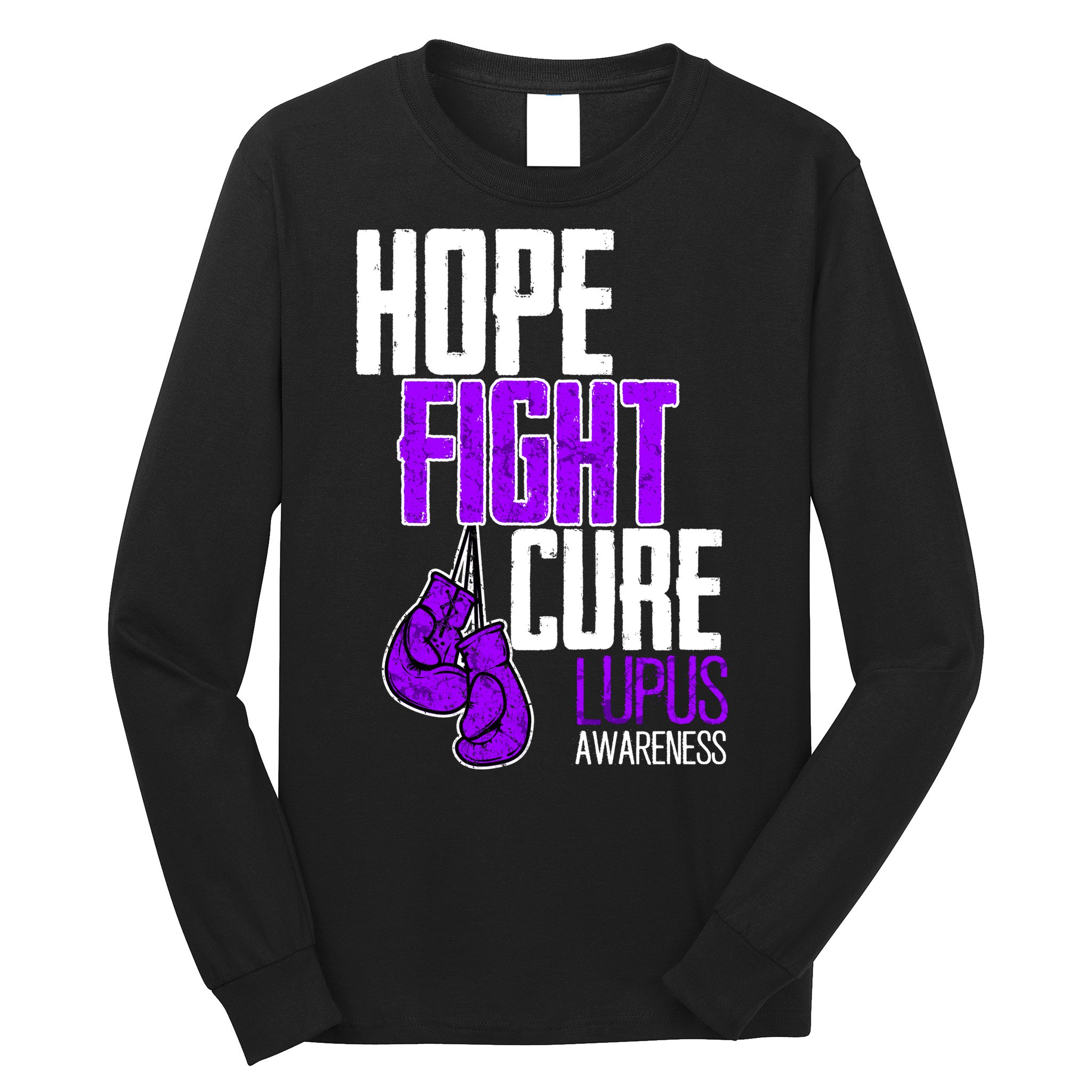 Lupus Awareness Hope Fight Cure Long Sleeve Shirt