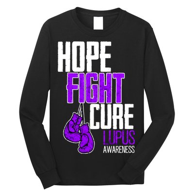 Lupus Awareness Hope Fight Cure Long Sleeve Shirt