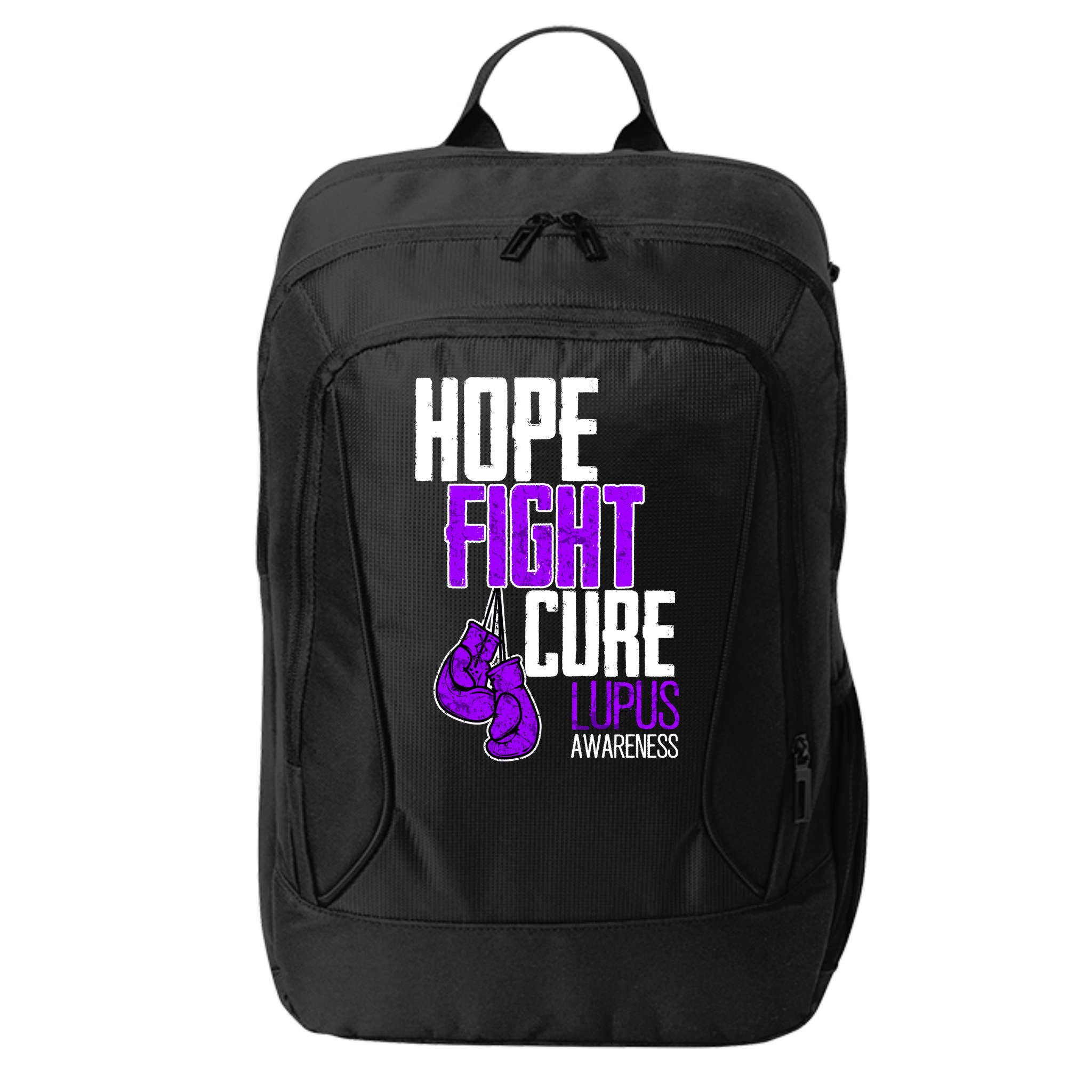 Lupus Awareness Hope Fight Cure City Backpack