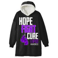 Lupus Awareness Hope Fight Cure Hooded Wearable Blanket