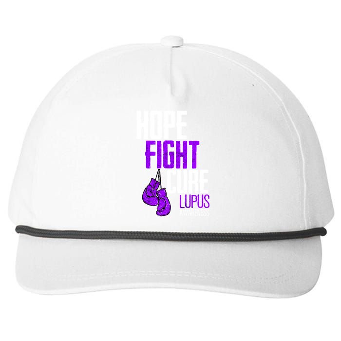 Lupus Awareness Hope Fight Cure Snapback Five-Panel Rope Hat