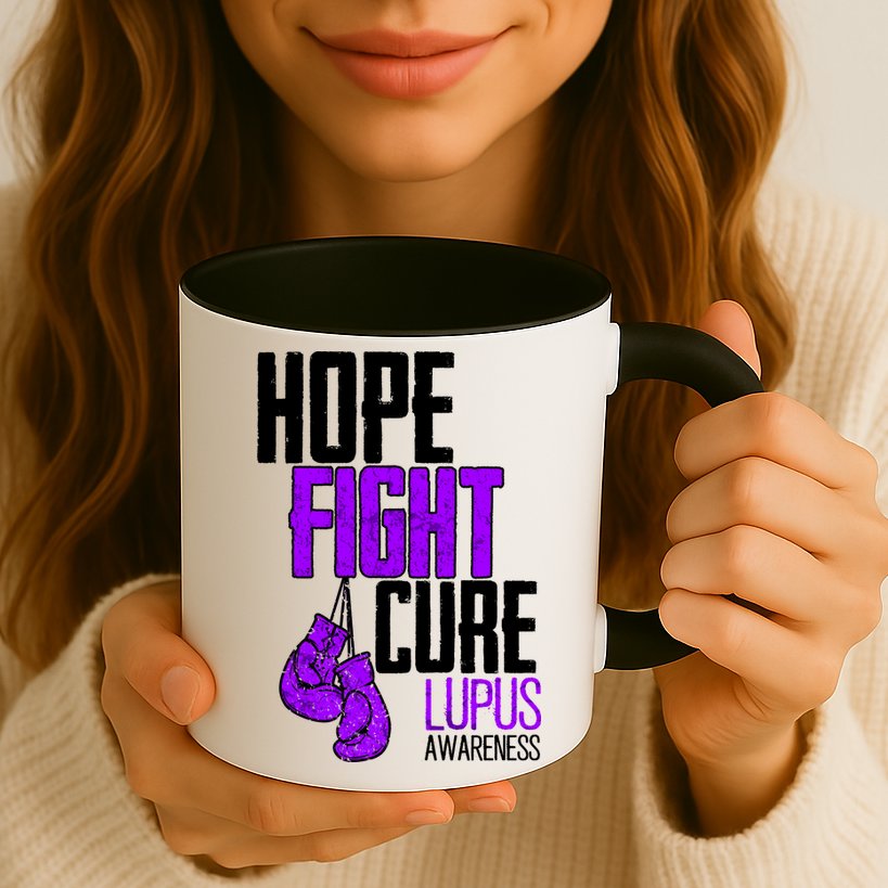 Lupus Awareness Hope Fight Cure Mug