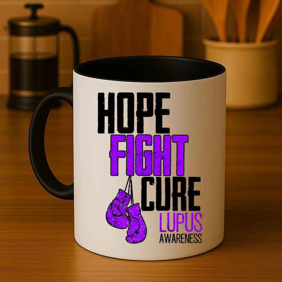 Lupus Awareness Hope Fight Cure Mug