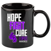 Lupus Awareness Hope Fight Cure 11oz C Handle Ceramic Mug