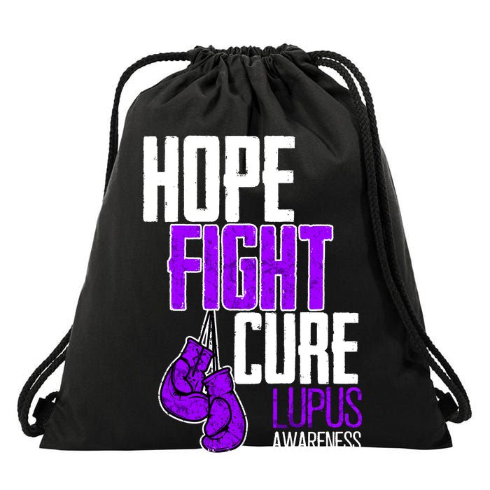 Lupus Awareness Hope Fight Cure Drawstring Bag