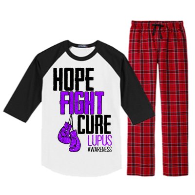 Lupus Awareness Hope Fight Cure Raglan Sleeve Pajama Set