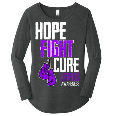 Lupus Awareness Hope Fight Cure Women's Perfect Tri Tunic Long Sleeve Shirt