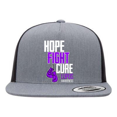 Lupus Awareness Hope Fight Cure Flat Bill Trucker Hat