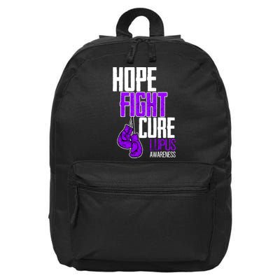 Lupus Awareness Hope Fight Cure 16 in Basic Backpack