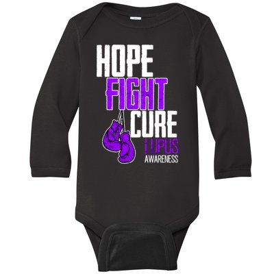 Lupus Awareness Hope Fight Cure Baby Long Sleeve Bodysuit