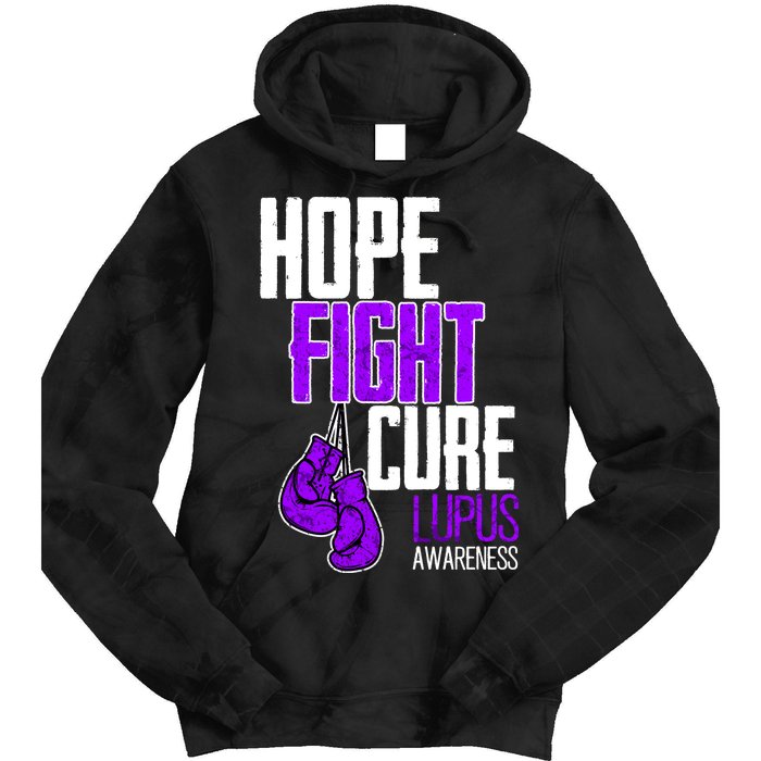 Lupus Awareness Hope Fight Cure Tie Dye Hoodie