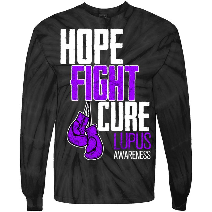 Lupus Awareness Hope Fight Cure Tie-Dye Long Sleeve Shirt