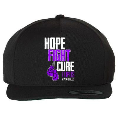 Lupus Awareness Hope Fight Cure Wool Snapback Cap