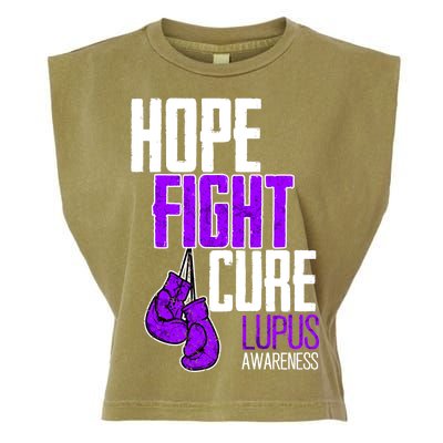 Lupus Awareness Hope Fight Cure Garment-Dyed Women's Muscle Tee