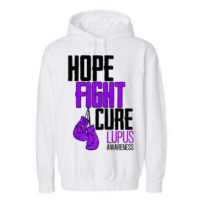 Lupus Awareness Hope Fight Cure Garment-Dyed Fleece Hoodie