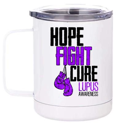 Lupus Awareness Hope Fight Cure 12 oz Stainless Steel Tumbler Cup