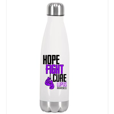 Lupus Awareness Hope Fight Cure Stainless Steel Insulated Water Bottle