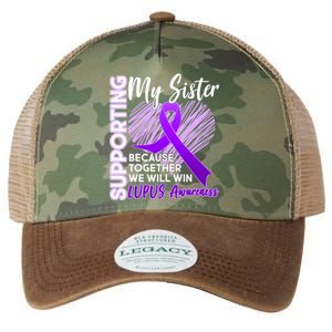 Lupus Awareness Love Support My Sister Legacy Tie Dye Trucker Hat