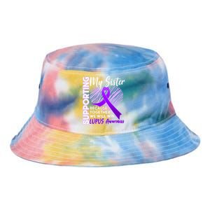 Lupus Awareness Love Support My Sister Tie Dye Newport Bucket Hat