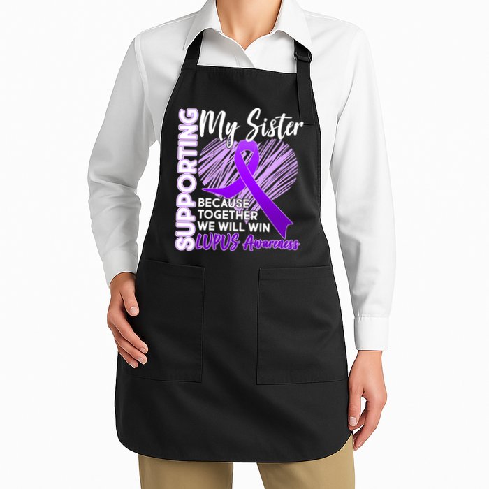 Lupus Awareness Love Support My Sister Apron