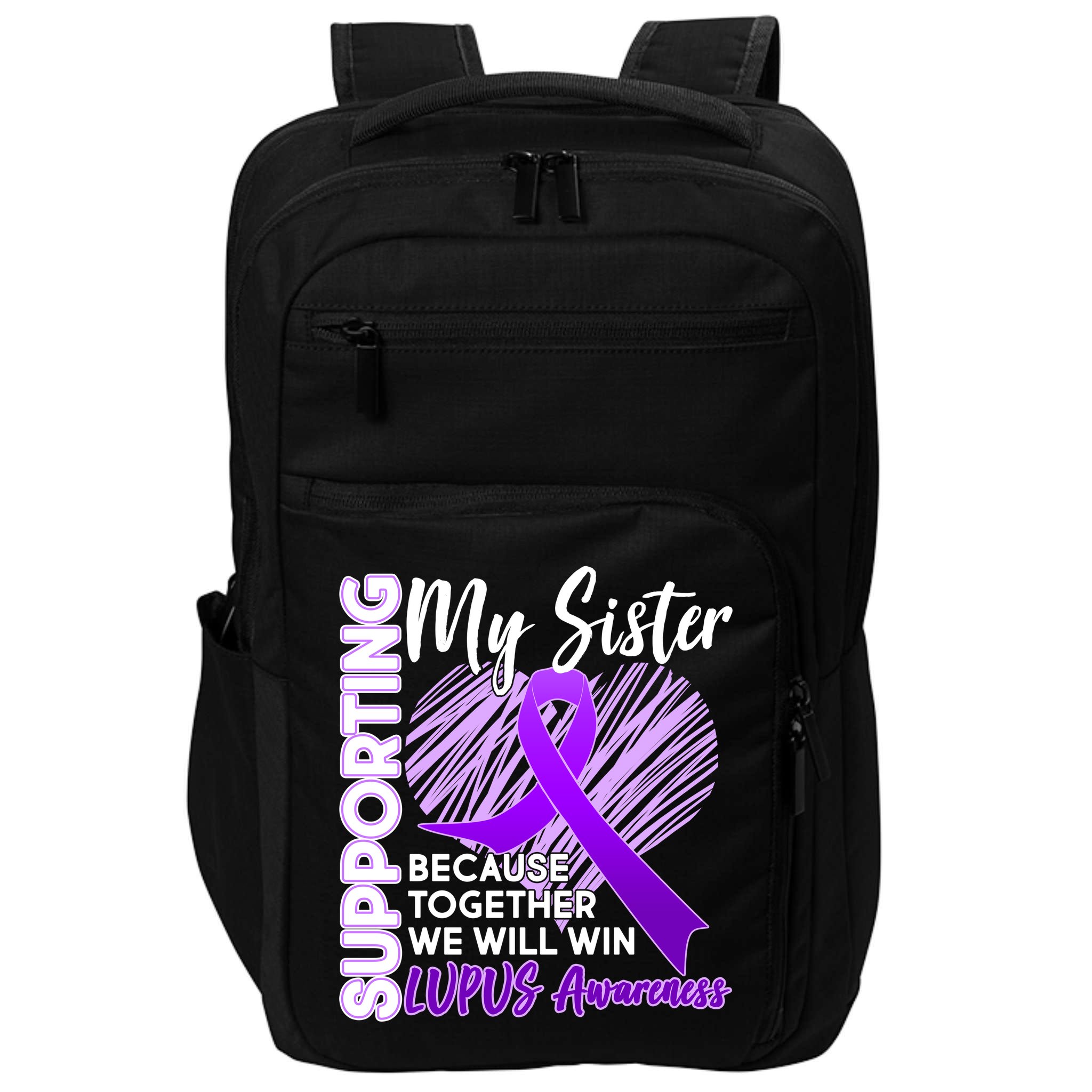 Lupus Awareness Love Support My Sister Impact Tech Backpack