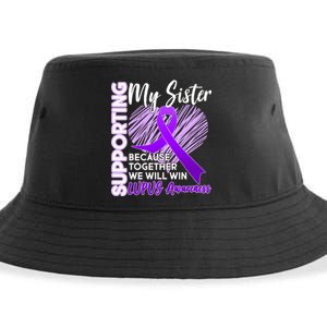 Lupus Awareness Love Support My Sister Sustainable Bucket Hat