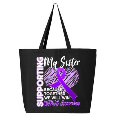 Lupus Awareness Love Support My Sister 25L Jumbo Tote