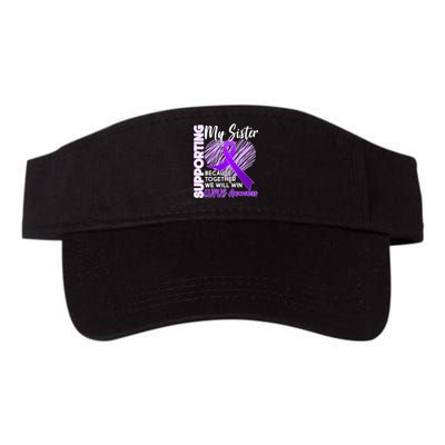 Lupus Awareness Love Support My Sister Valucap Bio-Washed Visor