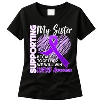 Lupus Awareness Love Support My Sister Womens T-Shirt