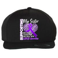 Lupus Awareness Love Support My Sister Wool Snapback Cap