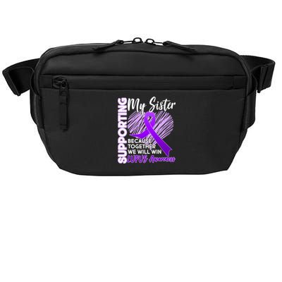 Lupus Awareness Love Support My Sister Crossbody Pack