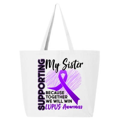 Lupus Awareness Love Support My Sister 25L Jumbo Tote