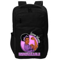 Lupus Awareness Warrior Unbreakable Impact Tech Backpack