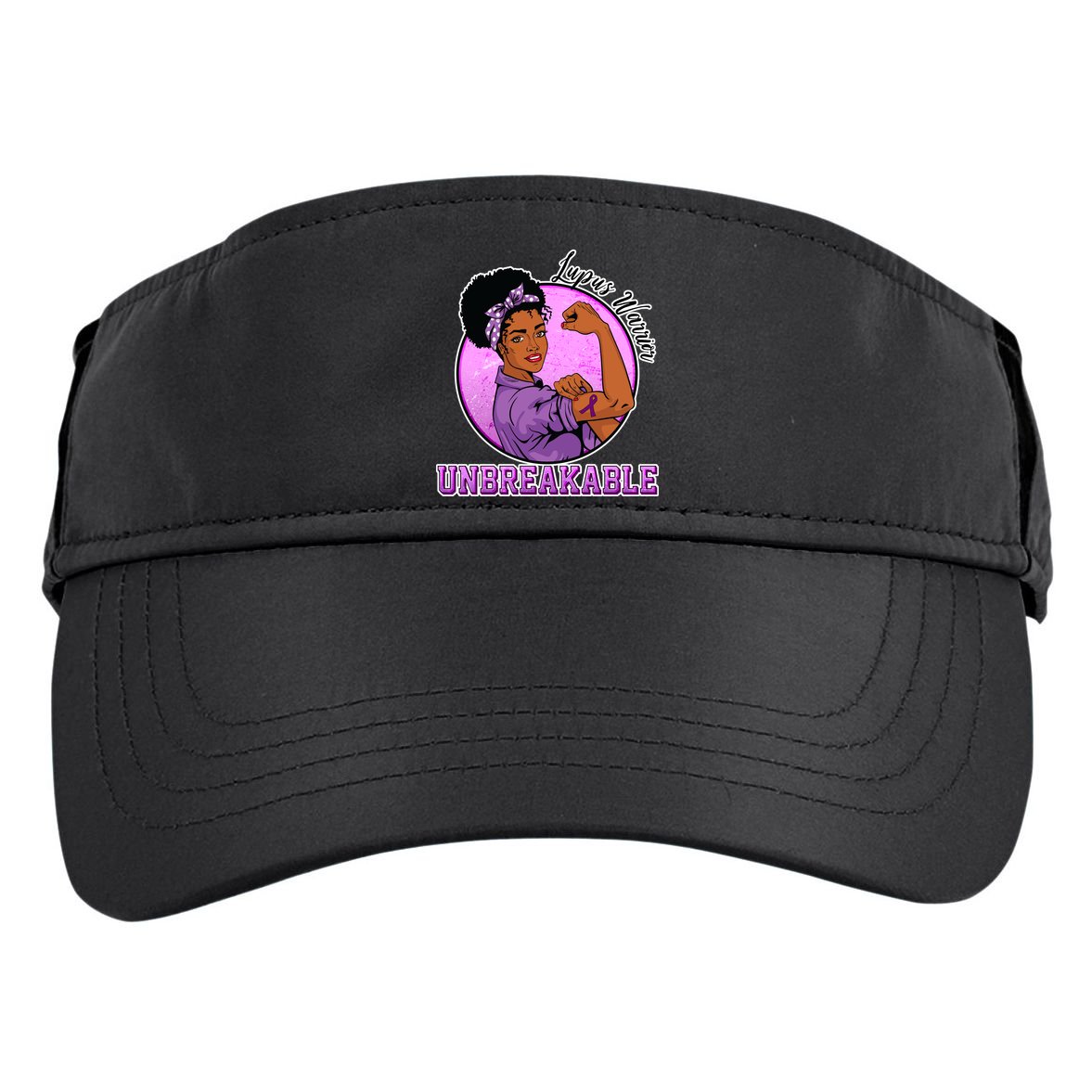 Lupus Awareness Warrior Unbreakable Adult Drive Performance Visor