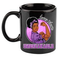 Lupus Awareness Warrior Unbreakable 11oz C Handle Ceramic Mug