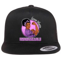 Lupus Awareness Warrior Unbreakable Flatbill Hat
