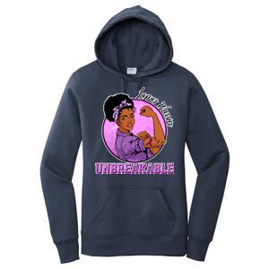 Lupus Awareness Warrior Unbreakable Women's Pullover Hoodie