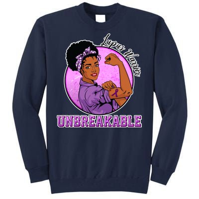 Lupus Awareness Warrior Unbreakable Tall Sweatshirt