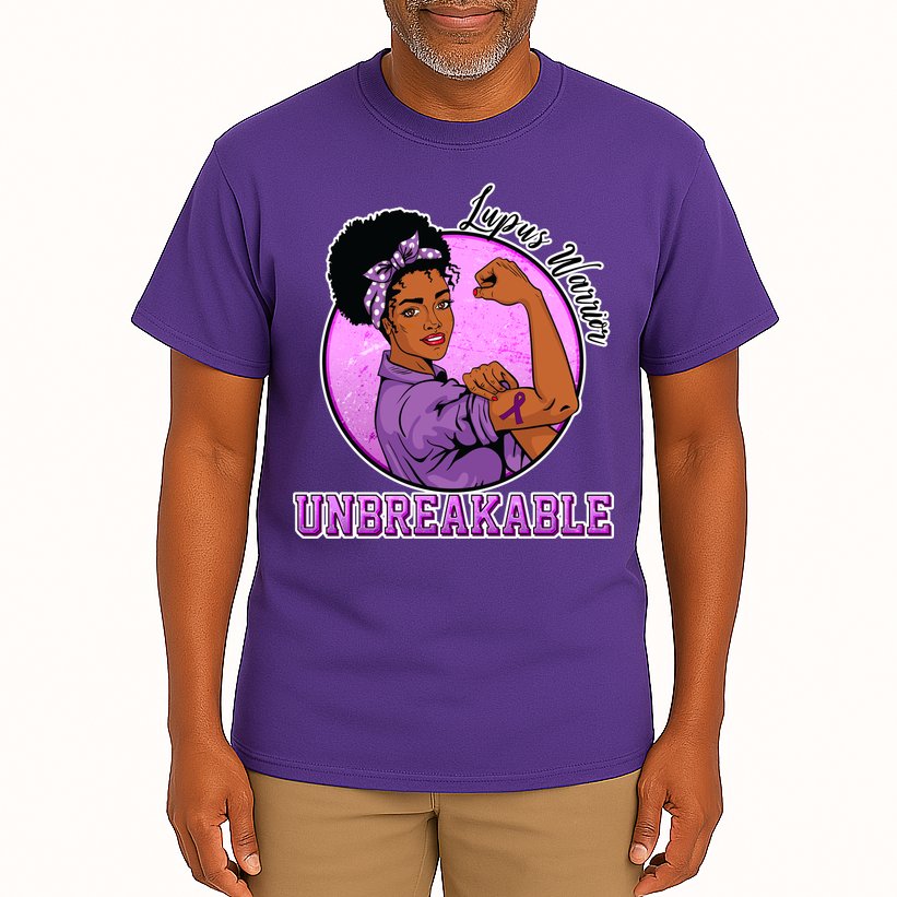 Lupus Awareness Warrior Unbreakable Tall T-Shirt